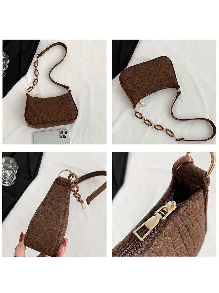 Bag New Korean Style Fashion Stone Pattern Shoulder Creative Bag for Women