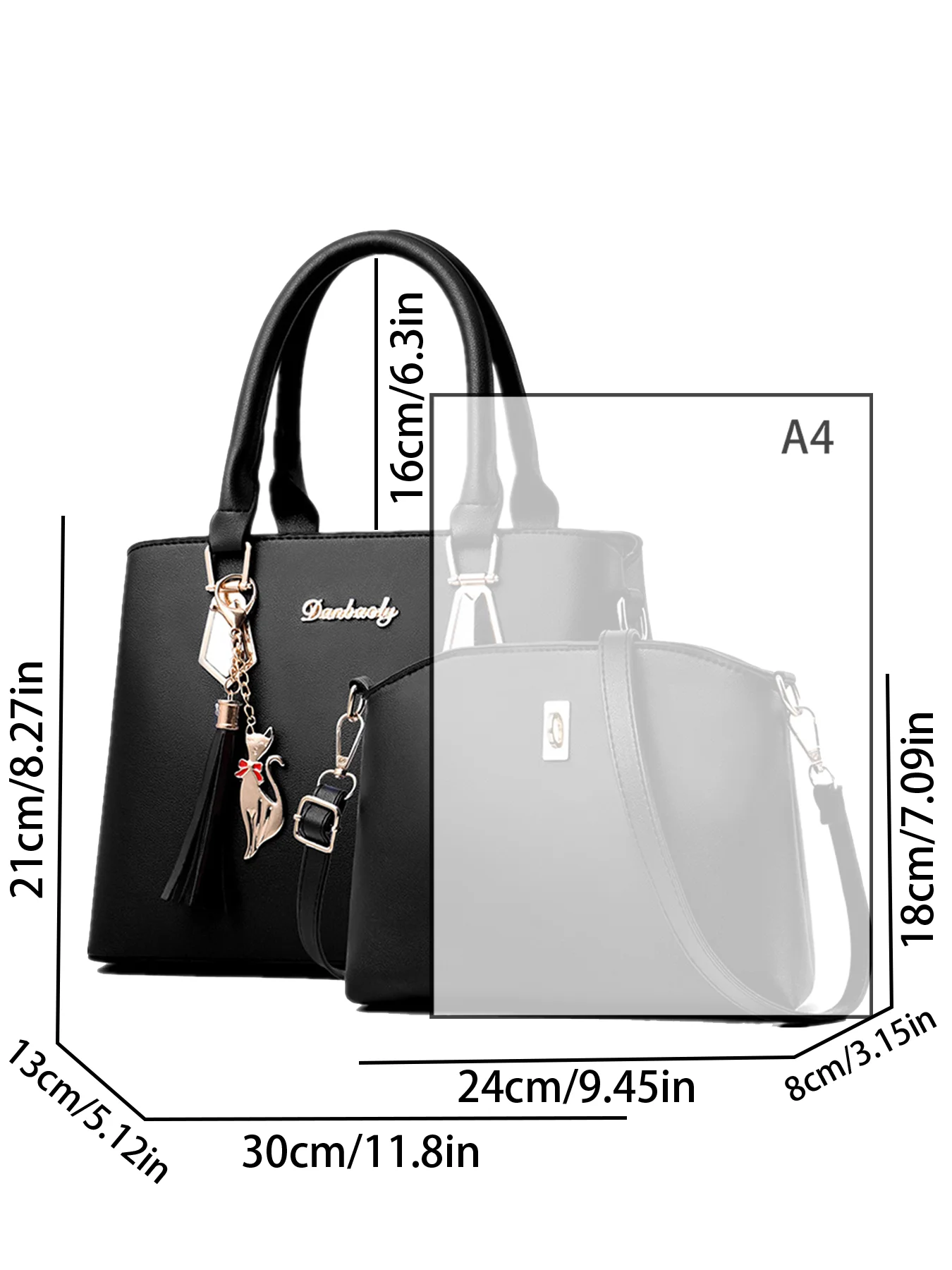 handbag simple Korean version of women's handbag shoulder bag messenger bag bag bag mother bag