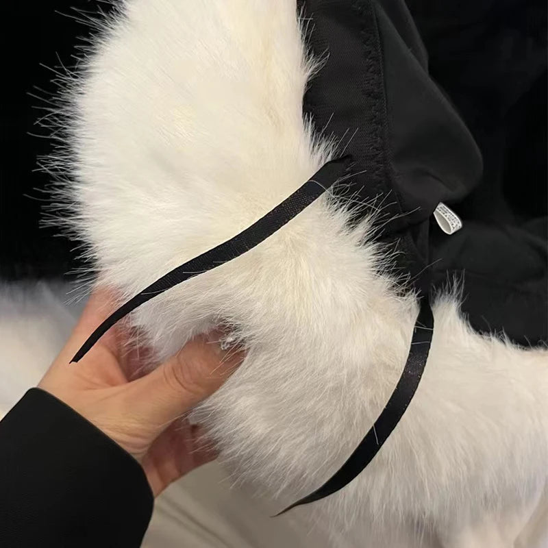 Fur Bucket Hats Women Rabbit Fur Warm Thick Plush Winter Hat Lady Fashion Luxury Panama Furry Fisherman Cap Y2k