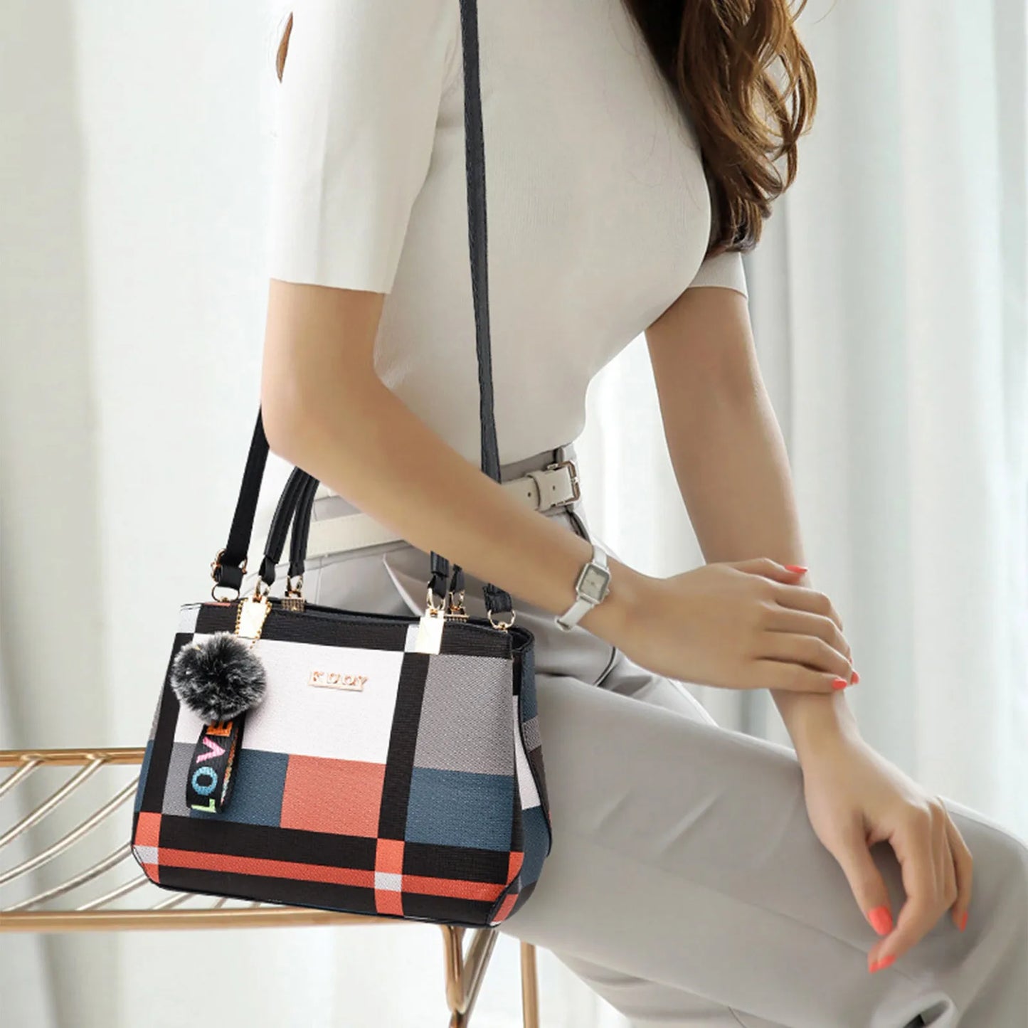 Bag, Fashionable Women's Bag, Handbag, European And American One Shoulder Crossbody Bag